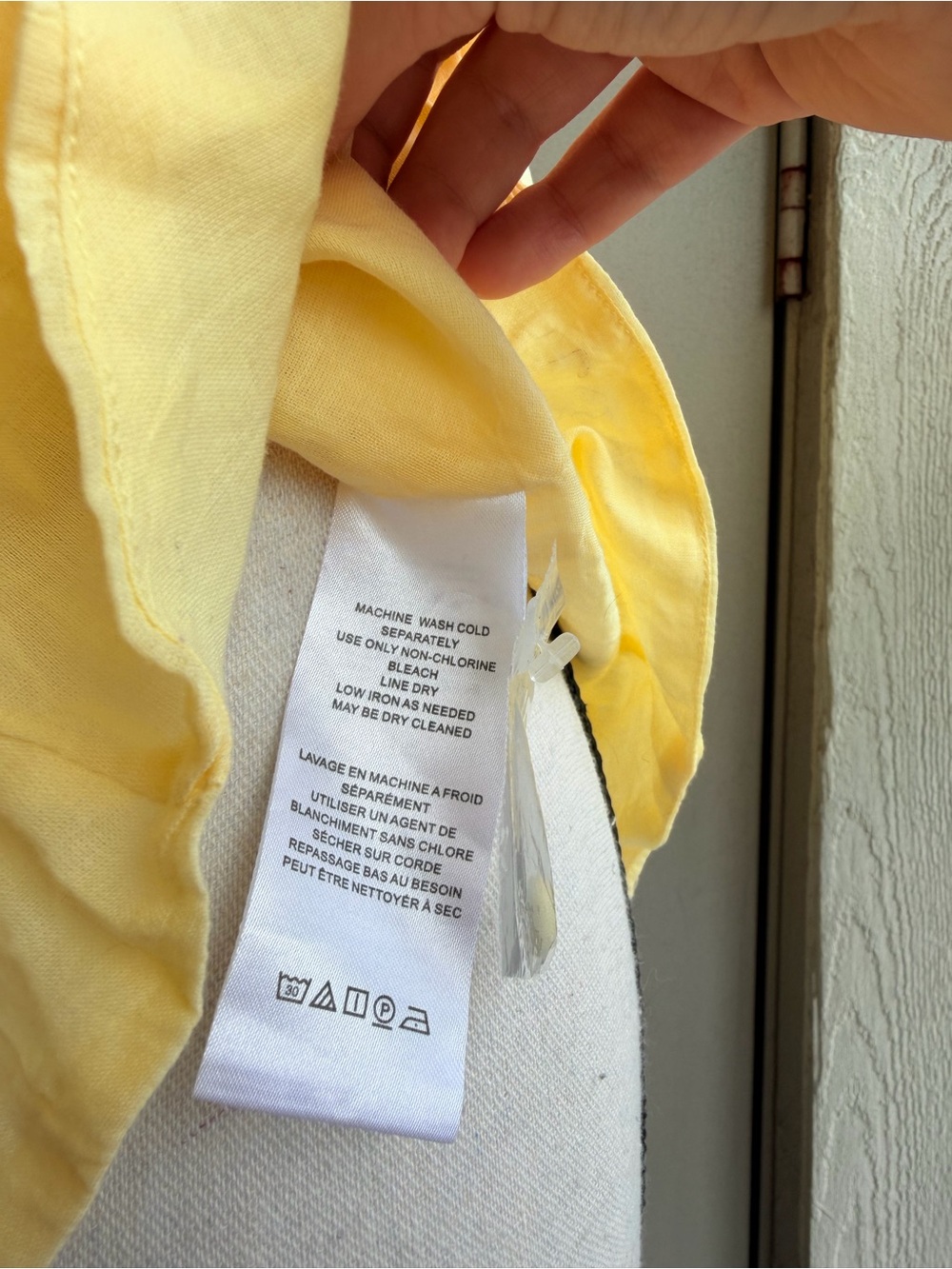 NWT Free People Solid Landy Top in Banana Cream Yellow Button-Front Blouse - Picture 7 of 9